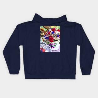 Dried Flowers in Teacups Kids Hoodie